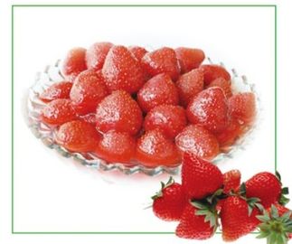 맛있은 묵 유기 과일 통조림, 건강증명서를 가진 통조림으로 만들어진 딸기
