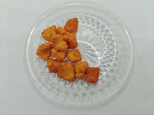 새우 모양의 팽팽한 간식