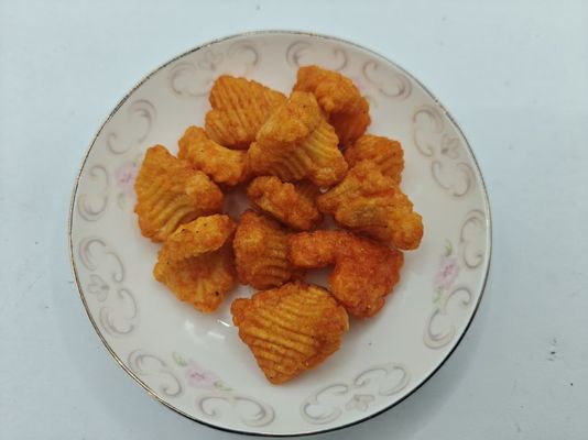 새우 모양의 팽팽한 간식