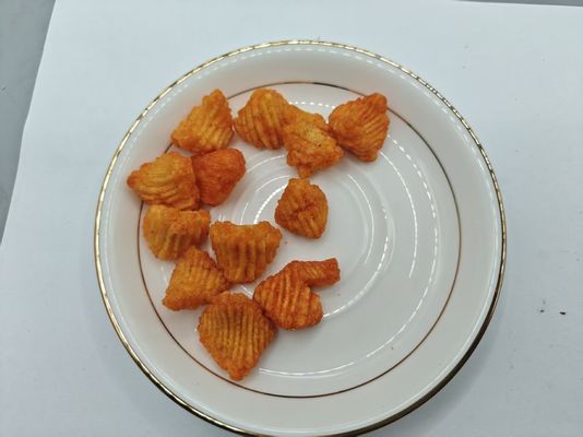 새우 모양의 팽팽한 간식