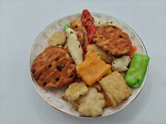 오리지널 맞춤형 맛 혼합 쌀 과자 버라이어티 팩 대량 포장 (기름 성분 포함)