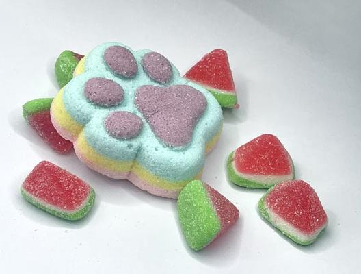 스위티 파우 & 타이니 멜론 기글스 – 사랑스러운 고양이 발자국 & 미니 수박 쫄깃 캔디 믹스