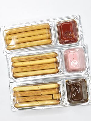 실제 딸기 피어와 칼슘 함유된 비 GMO 어린이 점심 상자 디리