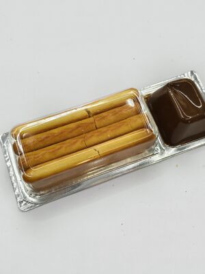 22% 코코아 고형분과 히말라야 핑크 소금을 사용한 고급 초콜릿 딥 크리스프, 껍질-밀봉 이중 파우치