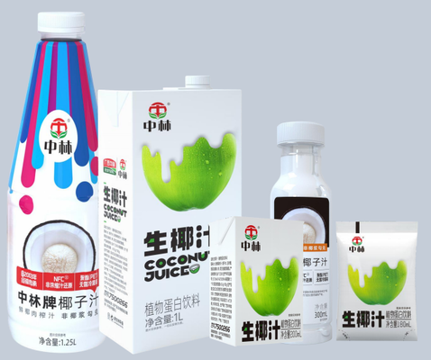 유연한 포장에 인공 첨가물이 없는 천연 코코넛 주스 음료 - HACCP/BRC/KOSHER/HALAL 인증