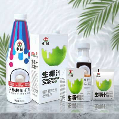 유연한 포장에 인공 첨가물이 없는 천연 코코넛 주스 음료 - HACCP/BRC/KOSHER/HALAL 인증