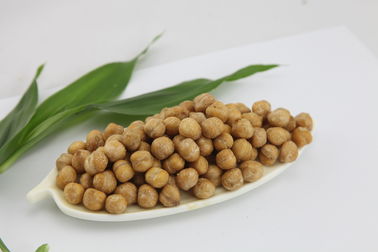 소금에 절이는 파삭파삭한 양념을 친 Chickpeas는 증명서를 가진 식사 비타민 Cotained를 불에 구웠습니다