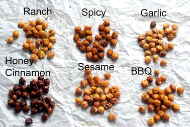소금에 절이는 Chickpeas 영양 Sriracha 저 칼로리 불에 구워진 입히는 정결한 통과된 음식