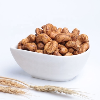 NON-GMO 블랙 페퍼 코팅 구운 캐슈 스낵 할랄/코셔 인증을 받은 건강한 견과류 식품